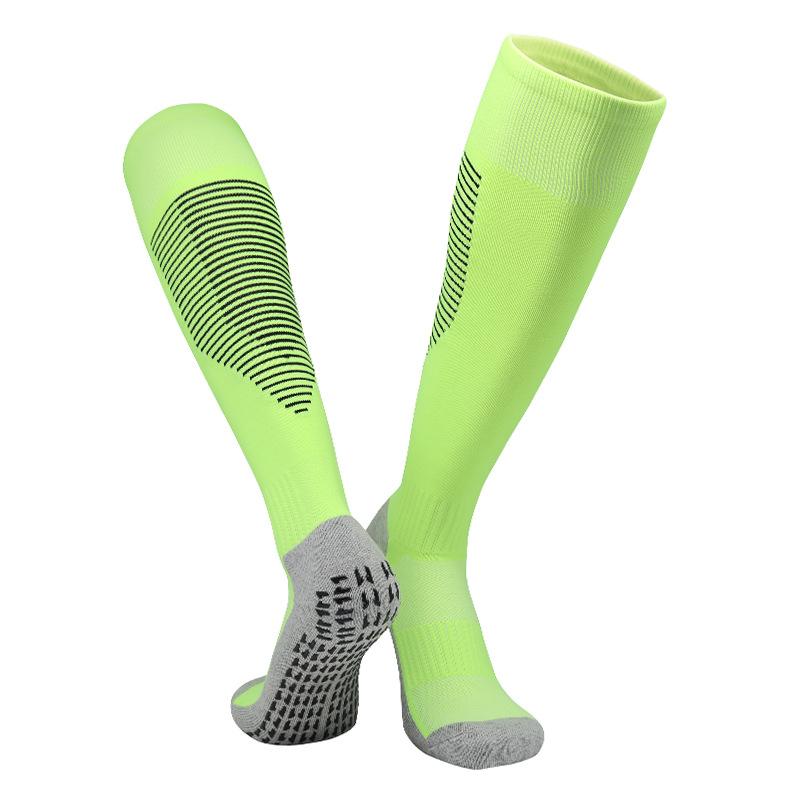 Long Tube Professional Football Socks Men'S Thickened Towel Bottom Point Rubber Socks Sweat-Absorbing And Breathable High Tube Training Non-Slip Socks