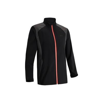 Giacca da uomo Portrush Rain con logo stampato, color block, colletto alla coreana, nera 1352108-001