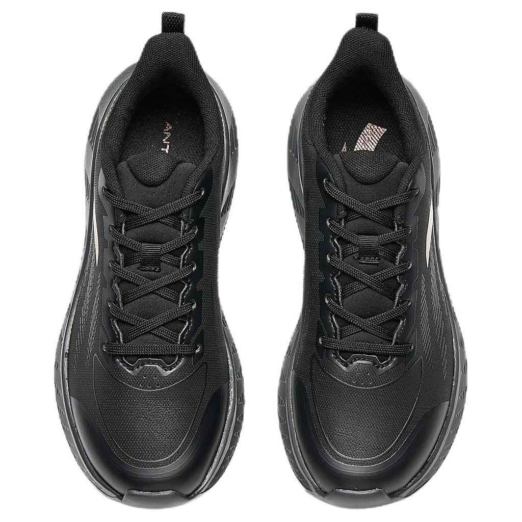 Anta Light Cloud Comfortable Non-Slip Wear-Resistant Low-Top Casual Running Shoes Women Sneaker Black 122435536S-4