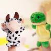 10pcs Finger Puppet Stuffed Toys Interactive Parent-Child Children's Hand Puppet Plush Rat Animal Puppet Rabbit Chick Educational Toy