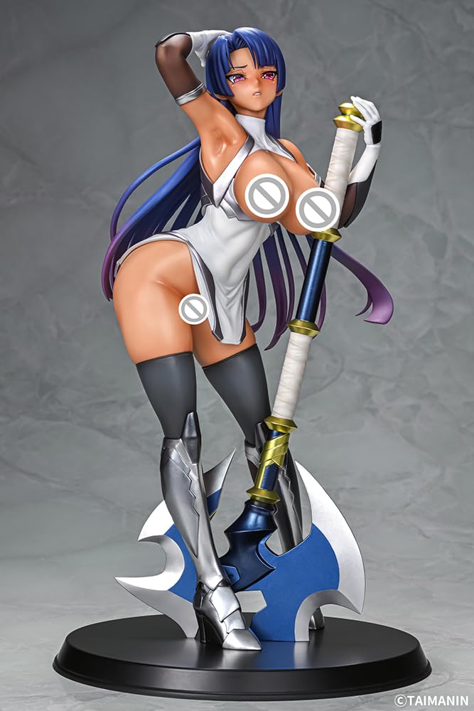Q-six Taimanin RPGX Pale Young Purple Yatsumurasaki Tanned Ver. 1/6 Scale PVC Painted Complete Figure -