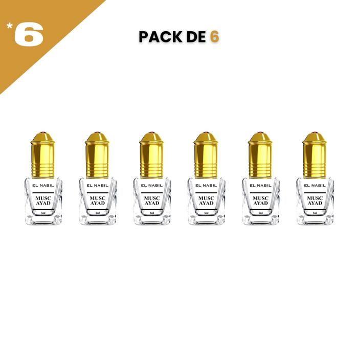 El Nabil Musc Ayad Parfum Concentré Sans Alcool 6*5ml