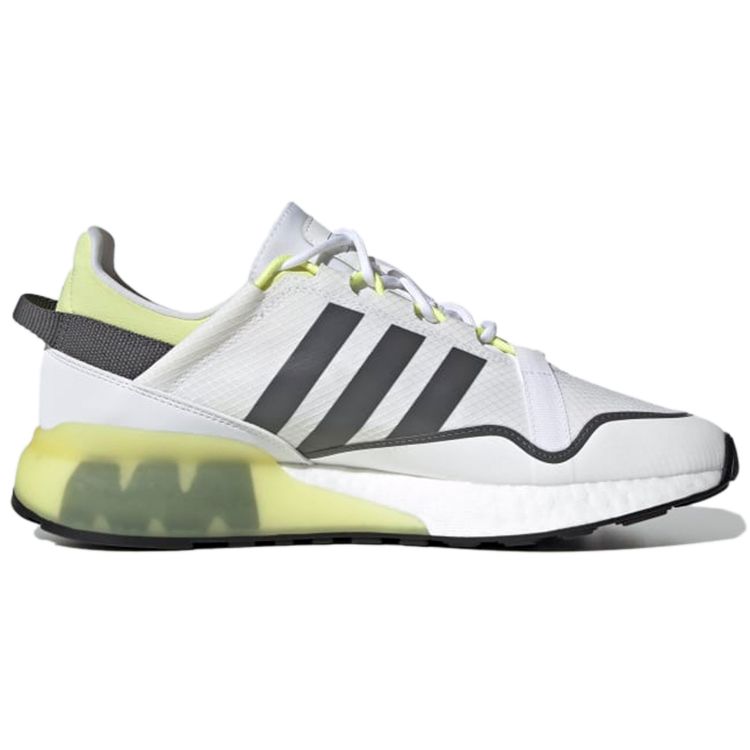 Adidas ZX 2K Boost Pure White Pulse Yellow Men Sneakers Cloud-White Grey-Five GZ7729
