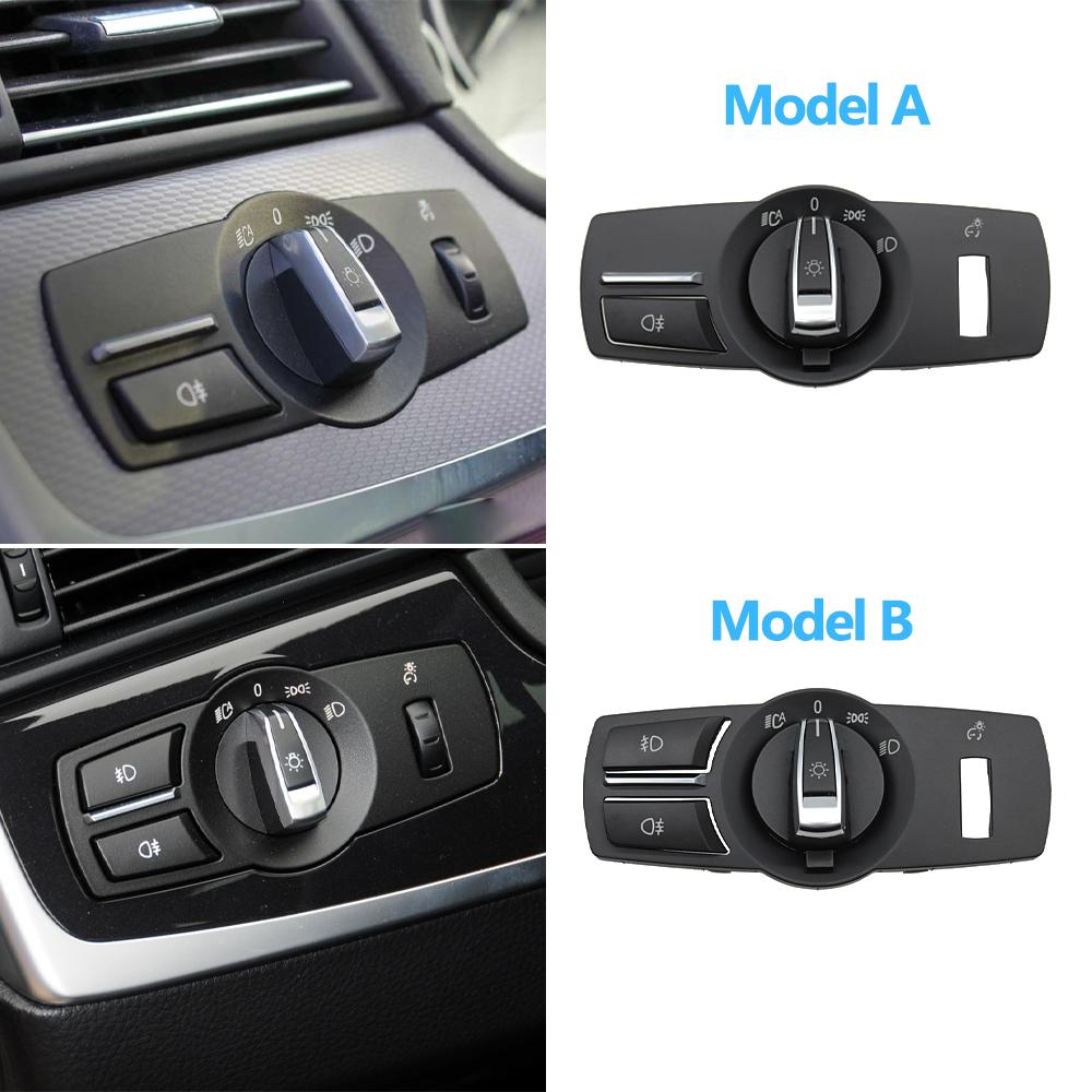 LHD RHD Προβολέας Περιστρεφόμενο Κουμπί Διακόπτης Ομίχλης Διακοσμητικό πάνελ για BMW 5 5GT 6 7 X3 X4 Series F10 F11 F07 F06 F01 F25 F26