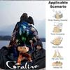 1Pc Coraline'S Magical Adventure Flannel Blanket, Soft And Comfortable, Casual Warm, Camping Travel, Christmas, Halloween Xmas Gift L1329