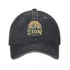 Twin Peaks ZION Logo Vintage Anni '90 Cappello Trucker in Denim Avventure all'Aperto Cappello da Golf Cappellino Uomo Estate