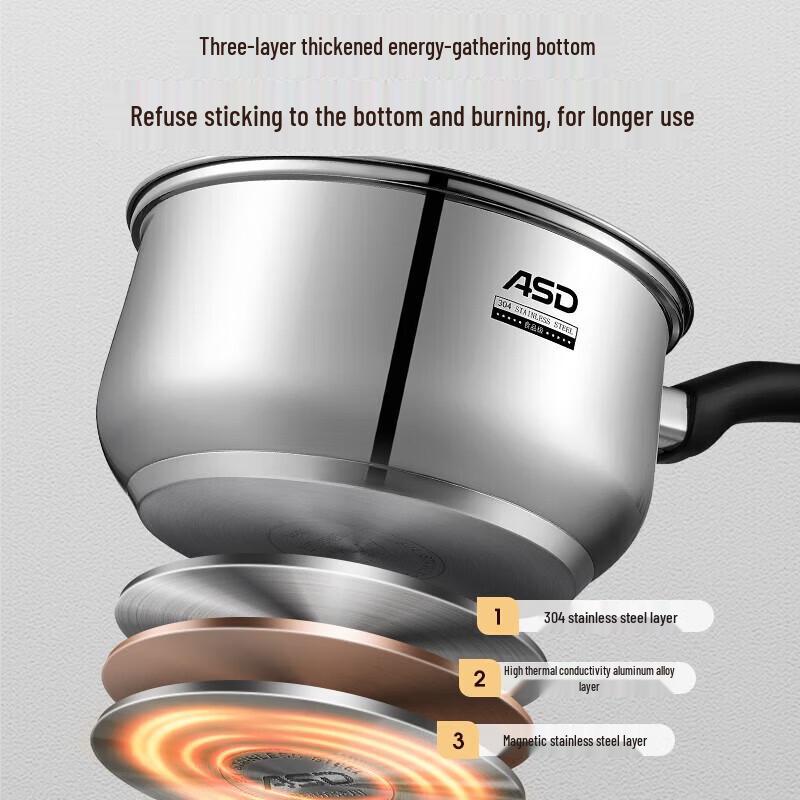 ASD Magnetic Stainless Steel Milk Pot