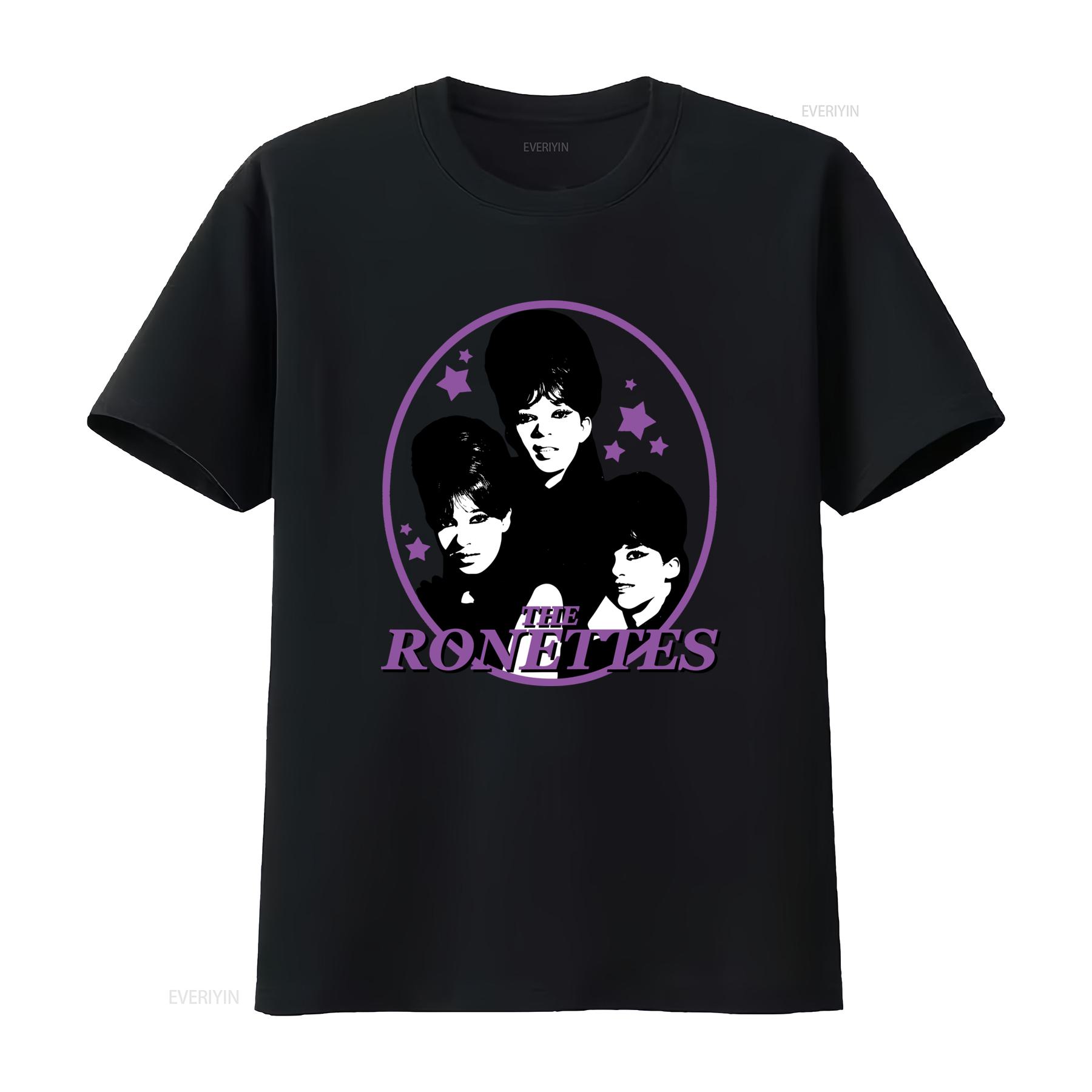 

Retro Style Ronettes The Group Print Mens T Shirt vintage Washed designer clothes fashion homme Stretched Unisex graphic 4XL