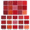 15 Colors Glass Beads Set for Bracelet Making Tube Kit Spacer Handcrafted DIY Craft