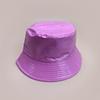 Cappelli a secchiello in pelle verniciata di nicchia Nuovi unisex Parasole Semplici Traspiranti Bicolore Versatili Moda Personale Cappelli da pescatore