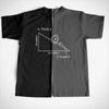 COOLMIND QI0213A  Short Sleeve Math Print Men T Shirt Casual Street Style T-shirt  Cool Funny Loose  Tshirt Pthd