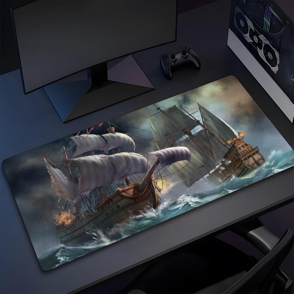 Pirate Ship Nautical Ship Mouse Pad High Quality Natural Rubber Mouse Pad The Most Professional Washable Laptop Mouse Pad