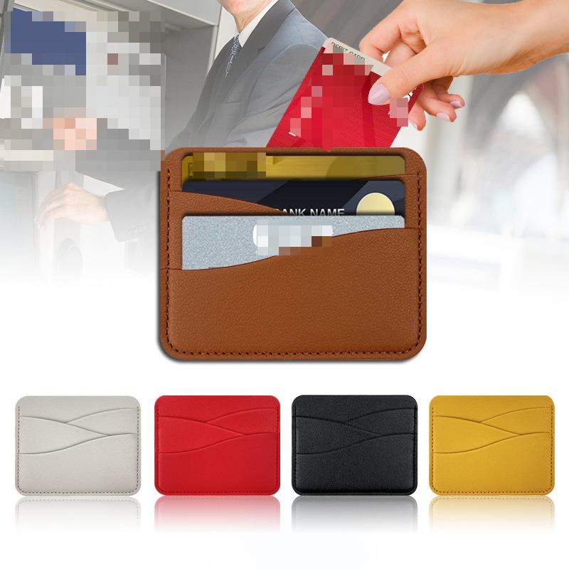 4 Card Slots Wavy Thick Pvc Leather Card Holder Card Holder Large-capacity Soft Leather Card Holder Ins Female
