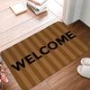 Welcome Area Rug Retro Carpet Floor Mat Doormat Durable Doormat Home Entryway Outdoor Decor Washable Non-Slip Minimalist
