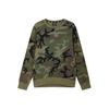 Felpa Sportiva Casual Girocollo Uomo Top Verde Oliva CN5374-222
