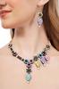 Handmade Terracotta Jewelry Set: Dangle Necklace & Earrings
