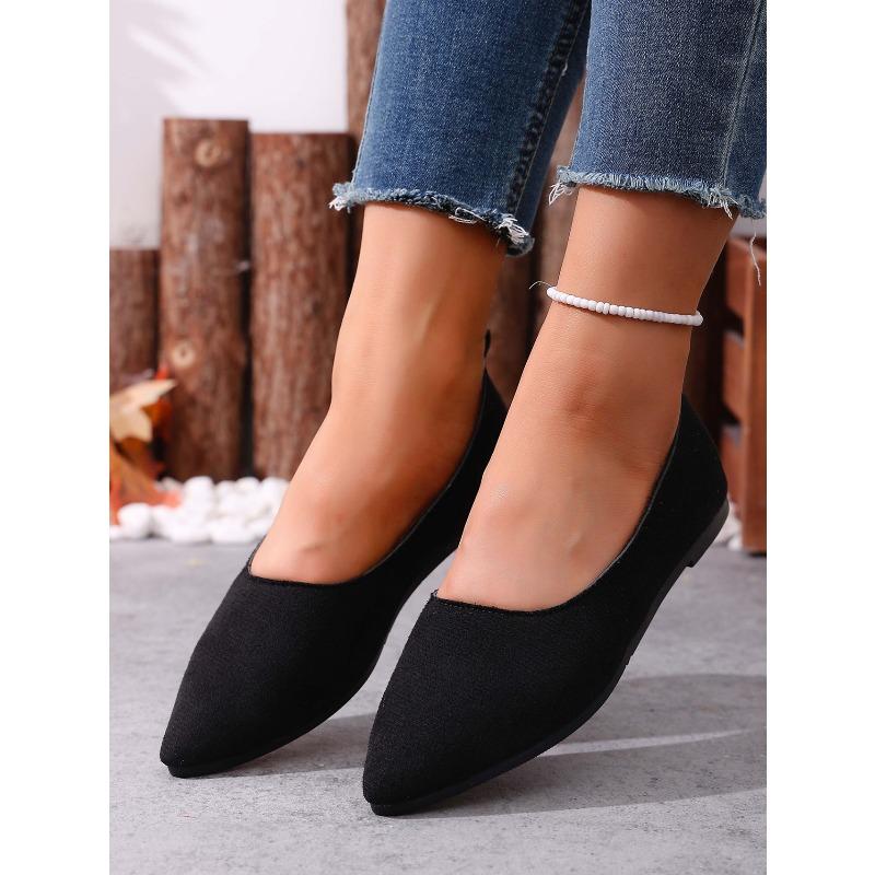 Pointed Leopard Print Pumps for Women's 2025 Autumn New Flat Plus-size Beanie Shoes