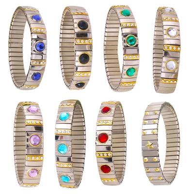 Böhmisches Strass Dehnarmband Vielseitiges Elastisches Strass Armband Ornament Raffiniertes Armband Accessoire