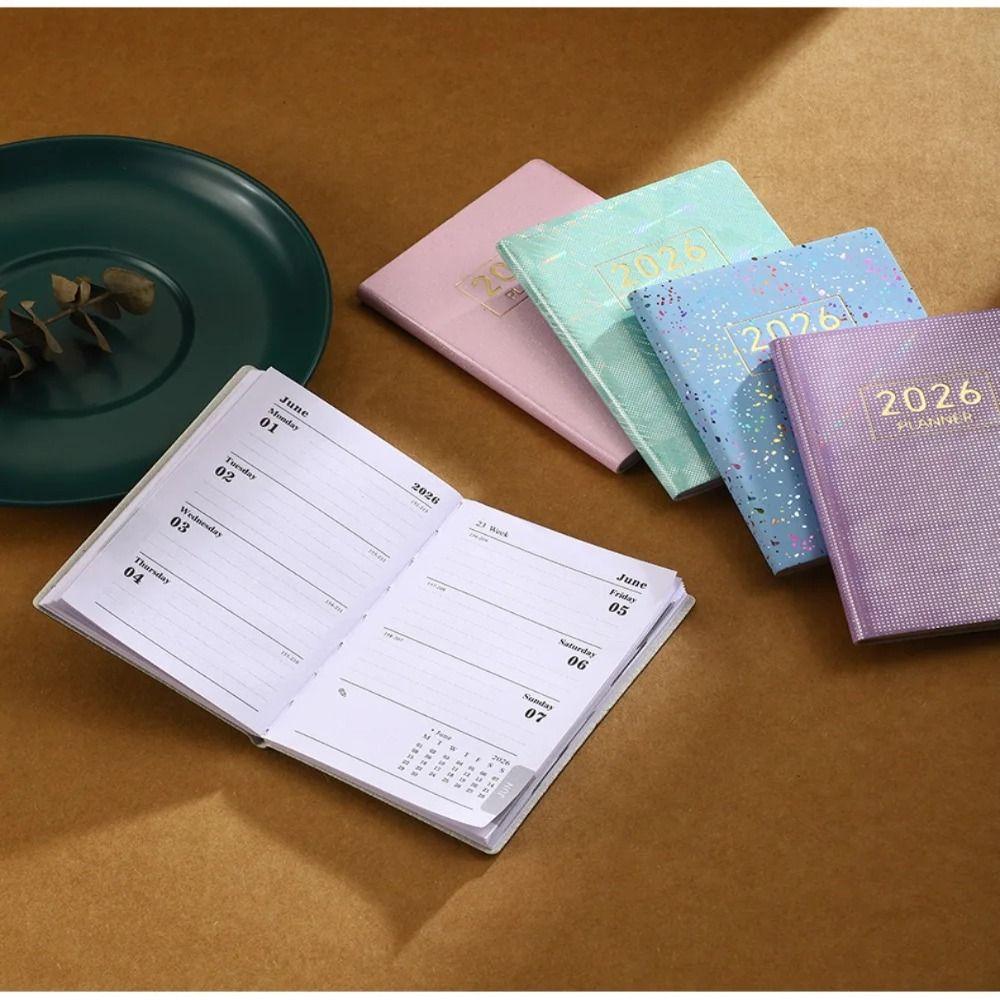 Calendar Weekly Planner Notepad Square Portable Pocket Memo Durable A7 Mini Notebook  Sketchbook