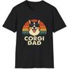 Corgi Dad T-Shirt, Dog Lovers, Gift for Pet Parents, Trendy Corgi Apparel, Father's Day T-Shirt