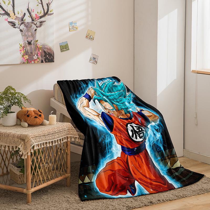Riman Dragon Ball Series Flannel Blanket 3D Printed Sofa Blanket Thickened Blanket