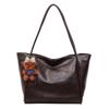Bag women's new soft leather tote bag large capacity women's niche high-end sense of commuting to work portable shoulder bag