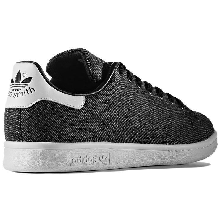 Adidas Originals Stan Smith Denim Low-Top Sneakers Unisex Sneakers Black BY9189