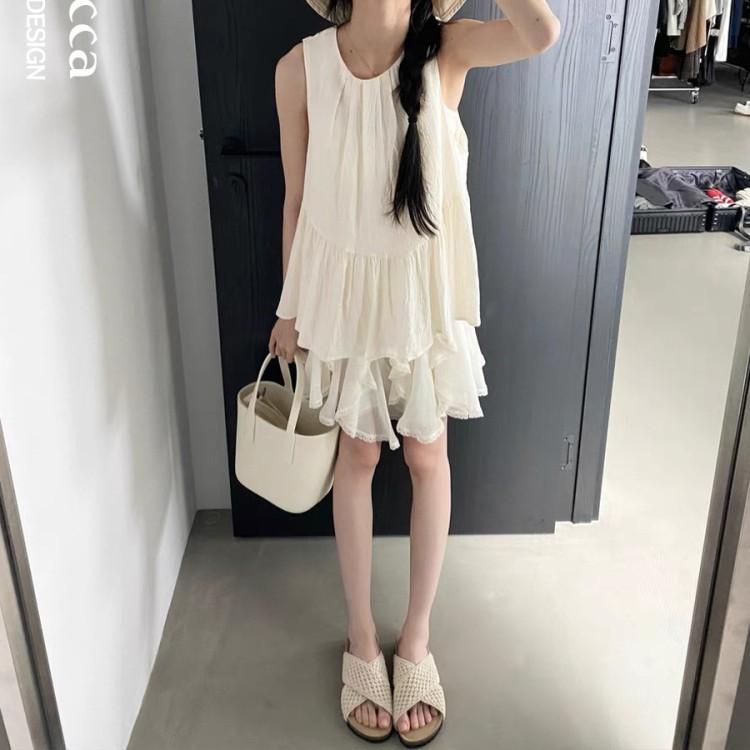 Leather Cross-strap Woven Cool Slippers Women's Summer Wear Retro New Thick-soled Beach Slippers