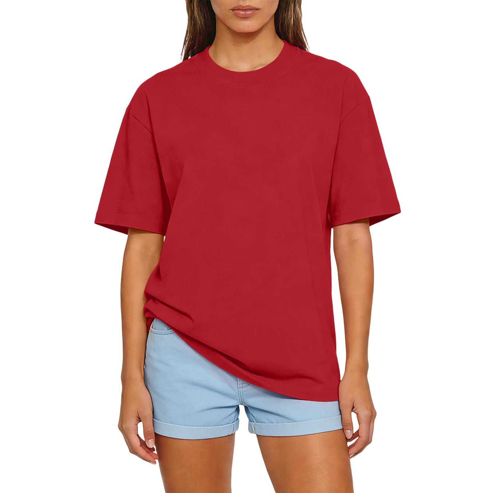 Unisex  Color Casual Fashion Top Short Sleeved T-shirt XL