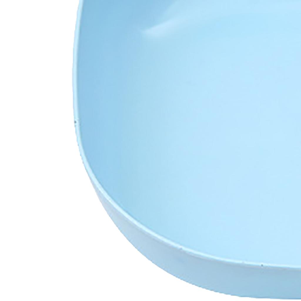 Bone Spitting Dish Square Blue PP Multi Purpose Snack Dessert Fruit Salad Plate for Home