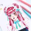 Fluorescent Color Gel Pen 0.6MM Tip Acrylic Gel Inks Pen Quick Dry for Note Taking Journaling Color Coding Highlighting