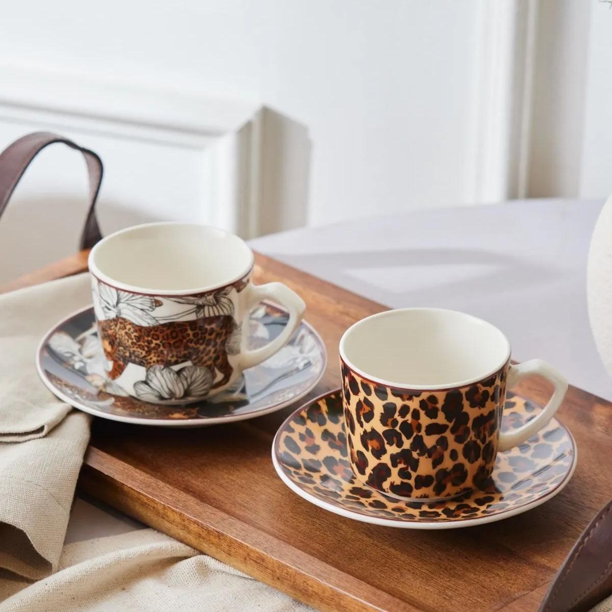

Tiger Coffee Cup Set for 2 People 80 Ml