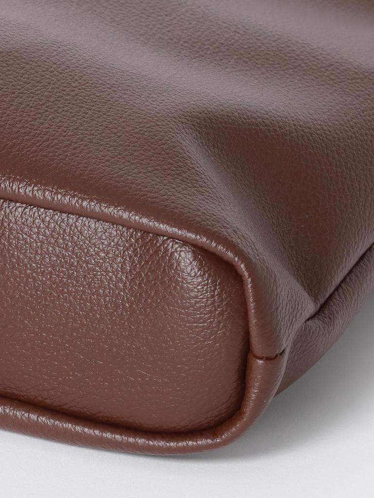 Drawstring Tote Bag Shrink Faux Leather / 2-way /