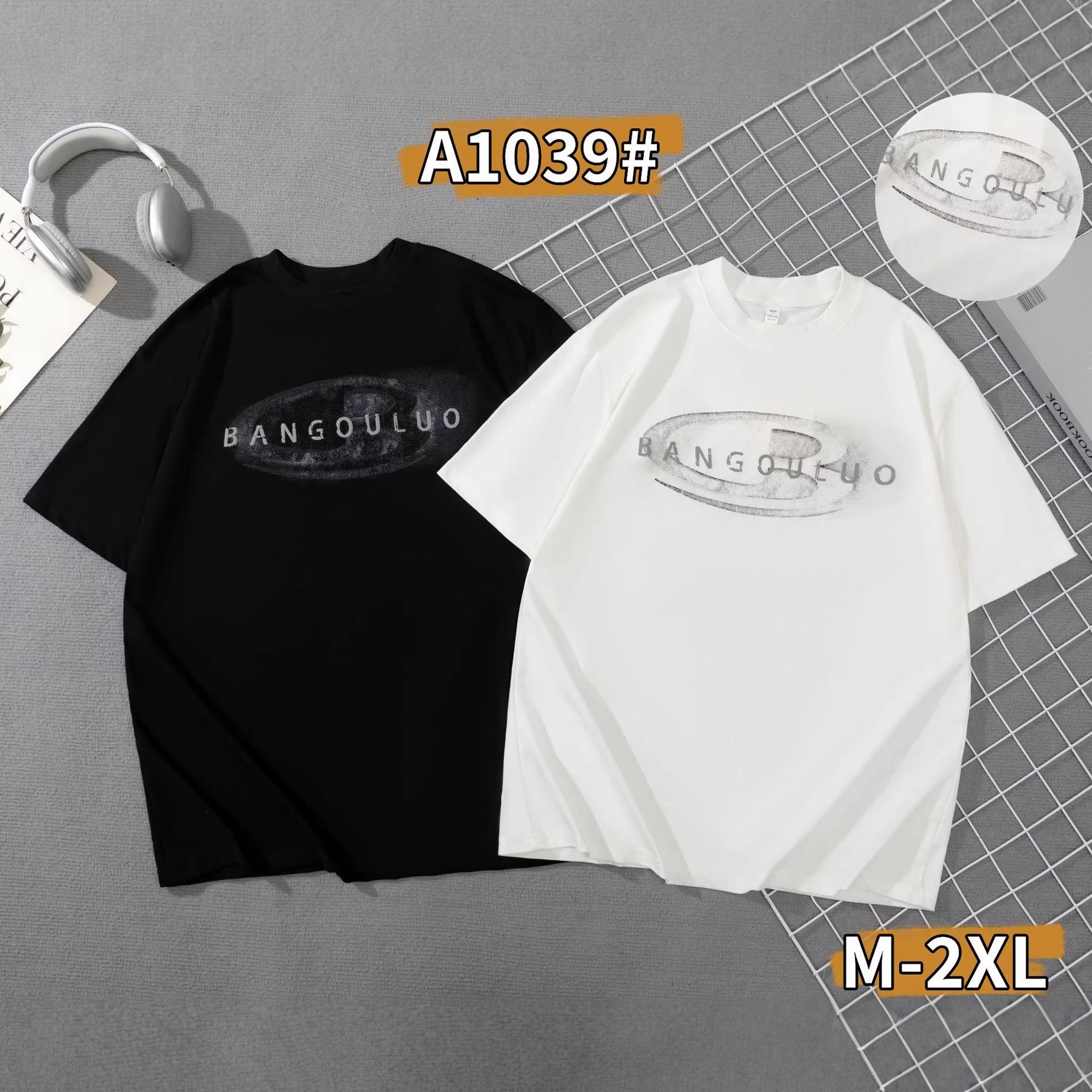 

High-Quality Trendy Graffiti Letter Logo Unisex Loose Short Sleeve T-shirt M