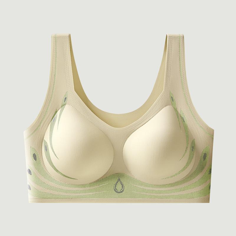 No Steel Ring Soft Support Lifting Underwear Women's Summer Thin Skin-friendly Breathable Non-marking Gather Large Size Beauty Back Bra Cover