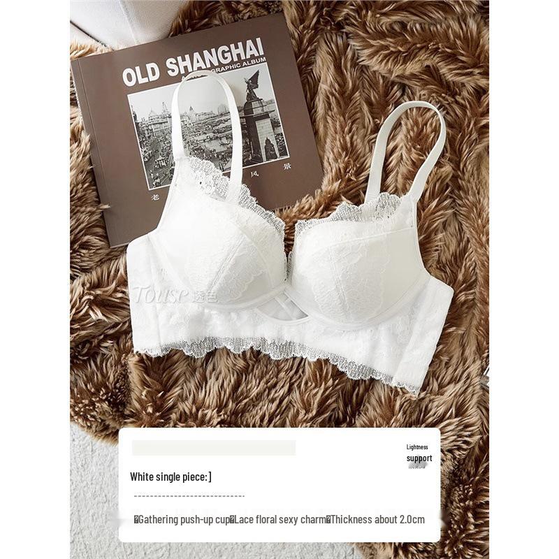 Sexy Lace Push Up Bra Set: Enhances Small Bust with Lift & Support, Anti-Sagging Design