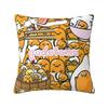 Aangepaste Anime Gudetama Cartoon Kussenhoes 40x40cm Zacht Luxe Sierkussen Woonkamer Decoratie