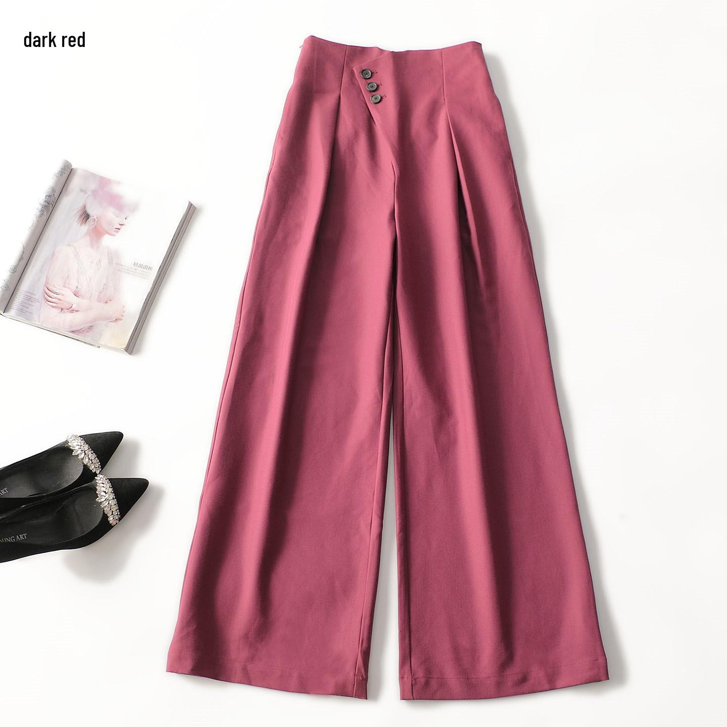 

Autumn Long Casual Women s Pants - Shenzhen Mingwei Collection Large темно-красного