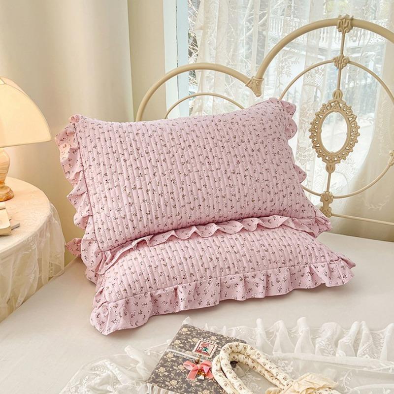 Lace Quilted Cotton Pillowcase Single Dormitory Pillowcase Cotton Inner Liner Sleeve Single and Double Universal Pillow Core Cover Home Textile