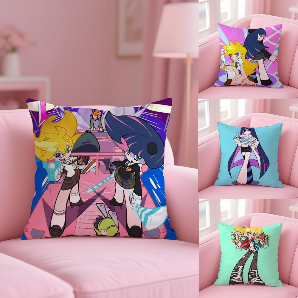 P-Panty & Stocking with Garterbelt Kissenbezug Kurzer Plüsch Doppelseitiger Druck Zuhause Maschinenwaschbar im Winter Kissenbezug