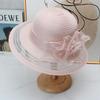 Women'S Retro Organza Fisherman Hat Big Brim Summer Sun Visor Breathable Lightweight French Style Hepburn Design