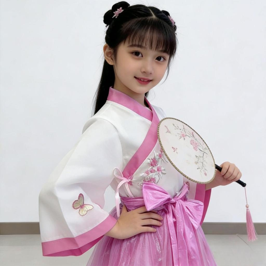 Eco-Friendly Chinese Style Children's Hanfu Costume for Fashion Shows