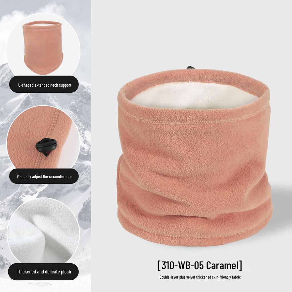 Ruidong Double Layer Winter Ski Neck Gaiter: Thick, Warm Outdoor Sports and Cycling Face Mask