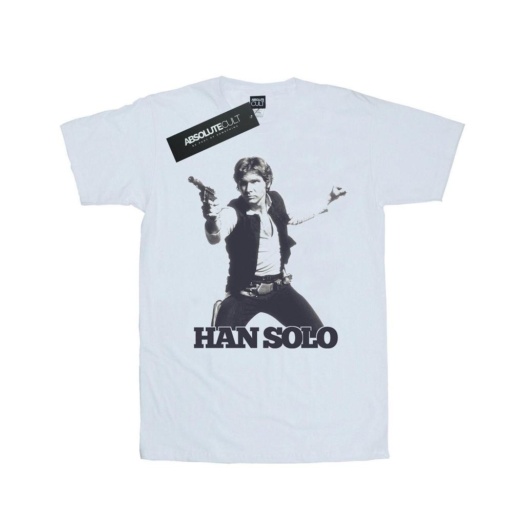 Star Wars Womens/Ladies Han Solo Retro Photo Cotton Boyfriend T-Shirt