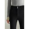 Mengshuya Women's Retro High-Waist Cropped Flare Jeans