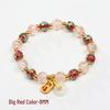 Cloisonné Enamel Floral Peace Buckle Bracelet - Luminous, High-End Jewelry for Women