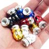 DSYCAR 4Pcs Aluminum Alloy Tire Valve Caps Automobile Tire Caps Anti-Leak Valve Suitable For Motorcycles Car Bicycles