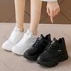 Comemore Women's Black White Chunky Sneakers 2025 Autumn Platform Sports Shoes for Women Thick Sole Casual Tennis Shoes