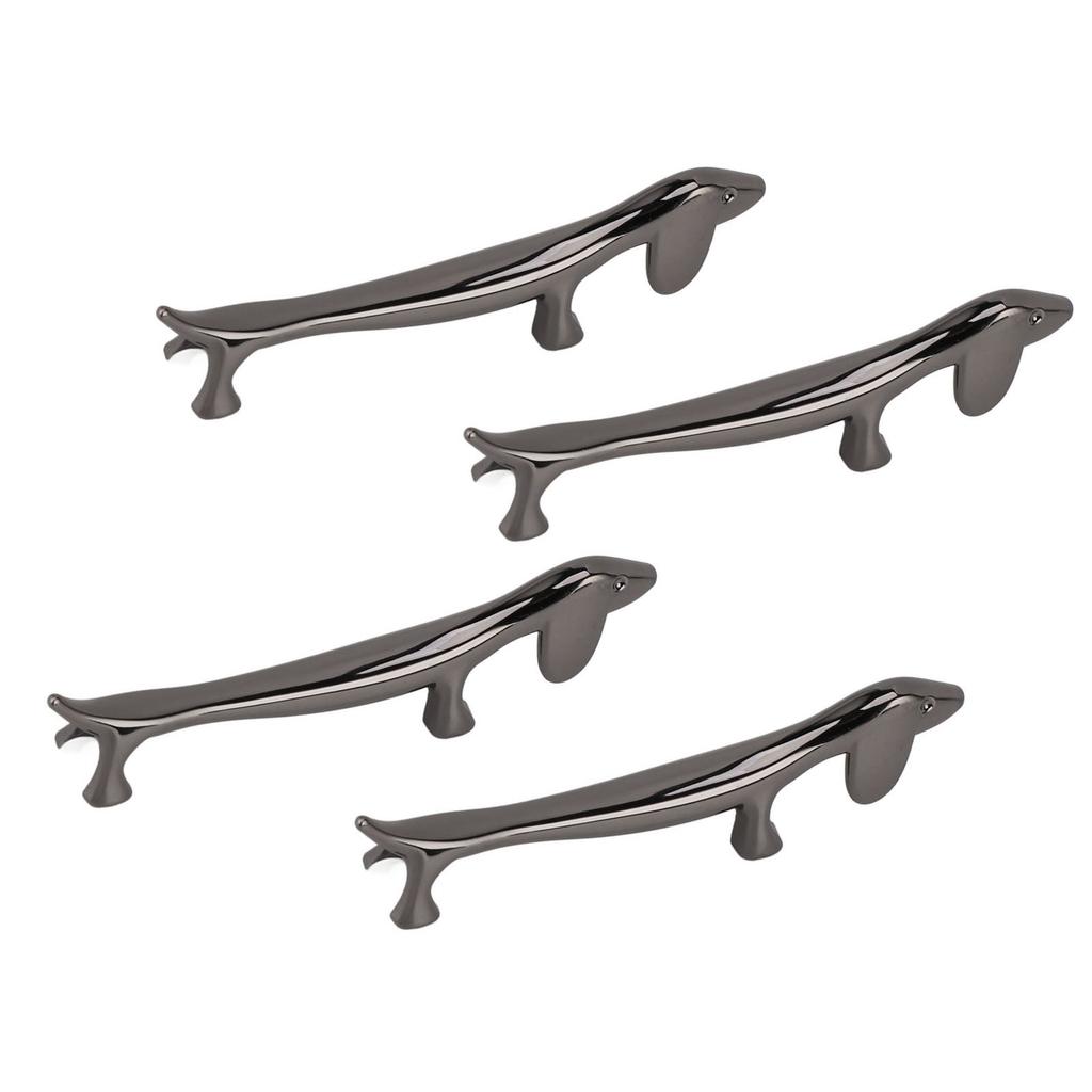 4 PCS Chopstick Rest Zinc Alloy Plating Reusable Dinner Spoon Stand for Holding Spoon Fork