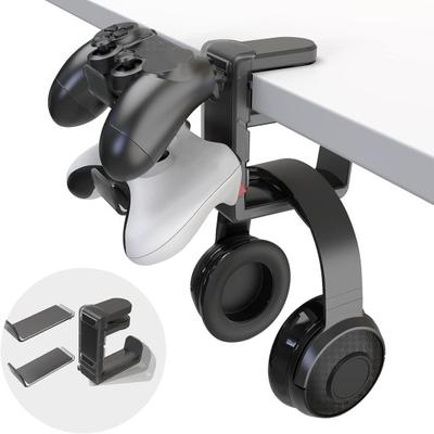 Gaming-Headset-Ständer, Controller-Halter, 360 Grad drehbar, universelles PC-Gaming-Zubehör, Controller-Headset-Ständer, Aufbewahrungsregal